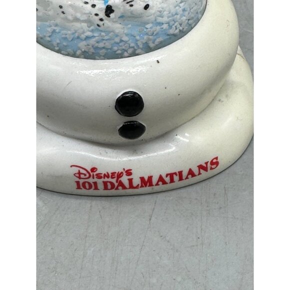 Christmas Disney 101 Dalmatians Snowman Globe Figurine 1996 Collectible READ - Picture 2 of 11